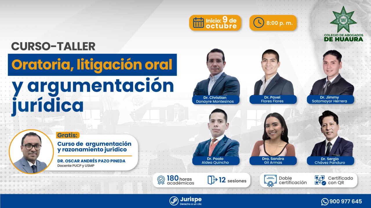 Curso Taller De Oratoria Litigaci N Oral Y Argumentaci N Jur Dica