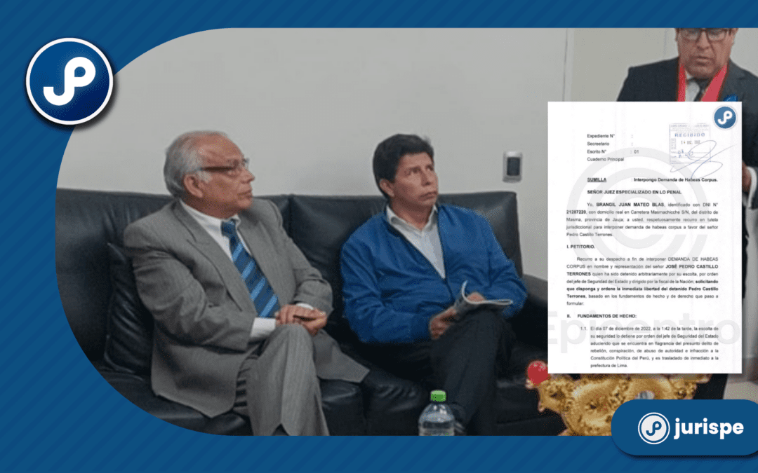 Admiten nuevo hábeas corpus a favor de Pedro Castillo (lea la demanda) [Exp. 02063-2022]