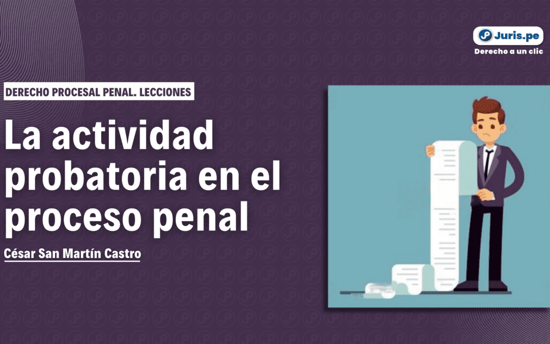 Actividad probatoria en el proceso penal: diferencia entre objeto de la prueba y medios de prueba