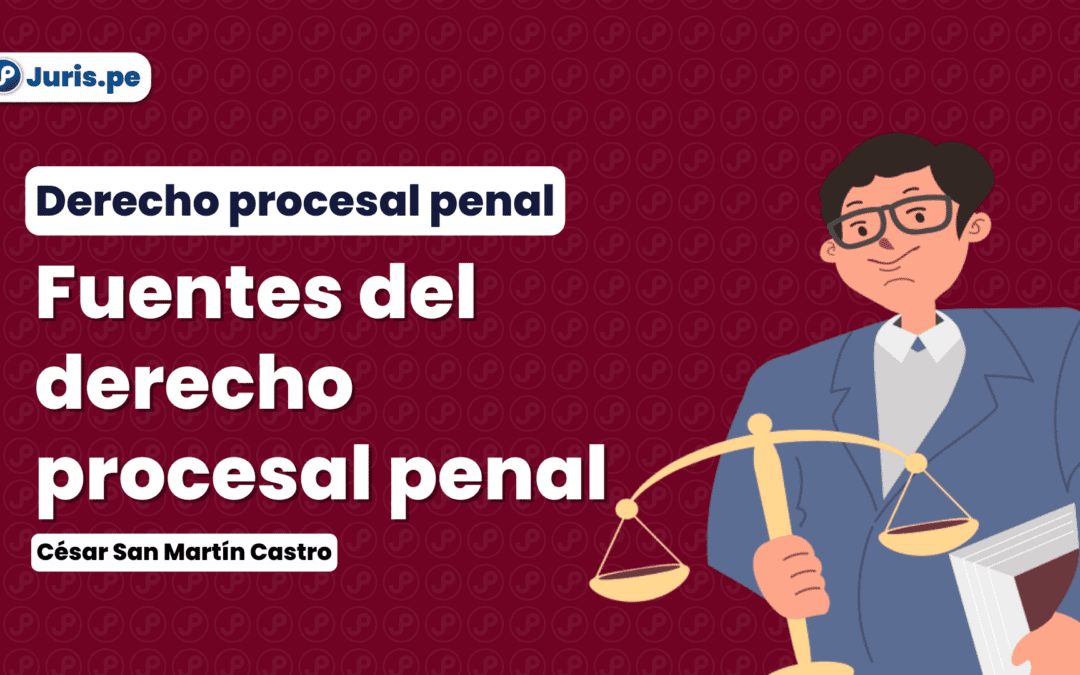 Fuentes del derecho procesal penal. Bien explicado por San Martín Castro