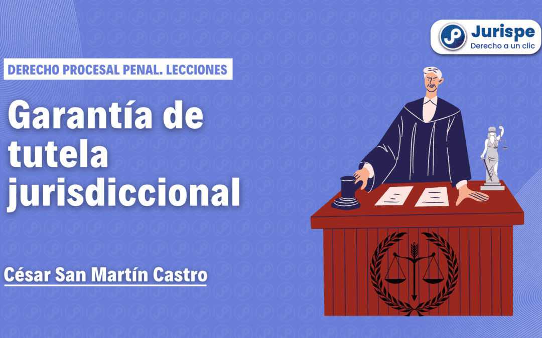 ¿Qué es la garantía de tutela jurisdiccional? ¿Quién la ejerce y cómo se manifiesta? Bien explicado