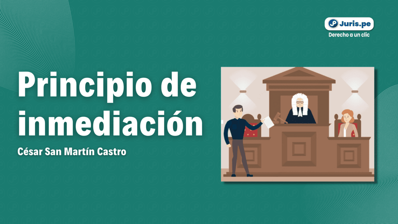 ¿Qué es el «principio de inmediación» en el proceso penal? | Juris.pe