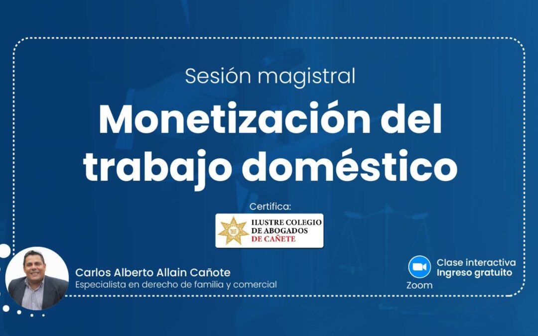 Sesión magistral gratuita en vivo sobre monetización del trabajo doméstico. Regístrate para recibir las diapositivas