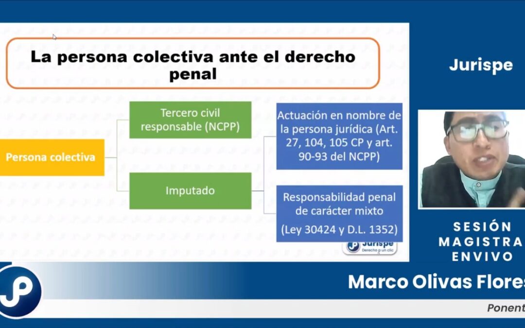 [VÍDEO] El profesor Marco Antonio Olivas Flores sobre la propuesta de un modelo de imputación de responsabilidad penal en el marco de la Ley 30424