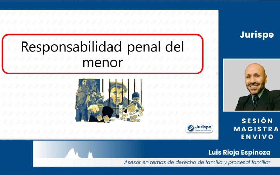 [VÍDEO] El profesor Luis Rioja Espinoza sobre justicia penal juvenil (menores infractores).