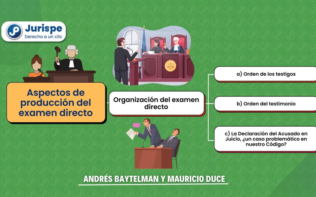 Litigación oral: aspectos de producción del examen directo