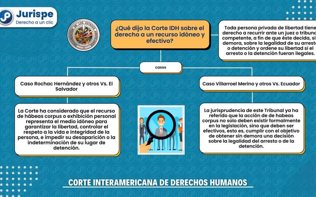 ¿Cuáles son los alcances del derecho a un recurso idóneo y efectivo según la Corte IDH?