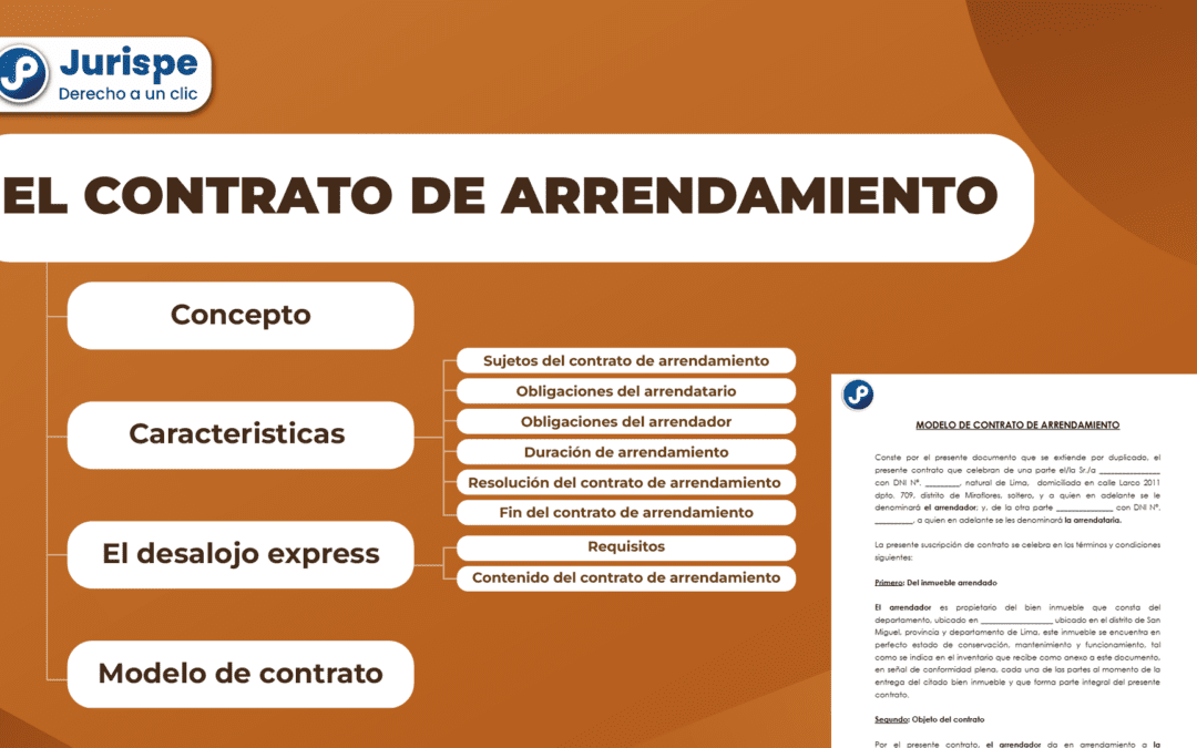 Contrato de arrendamiento: concepto, características y modelo de contrato de alquiler