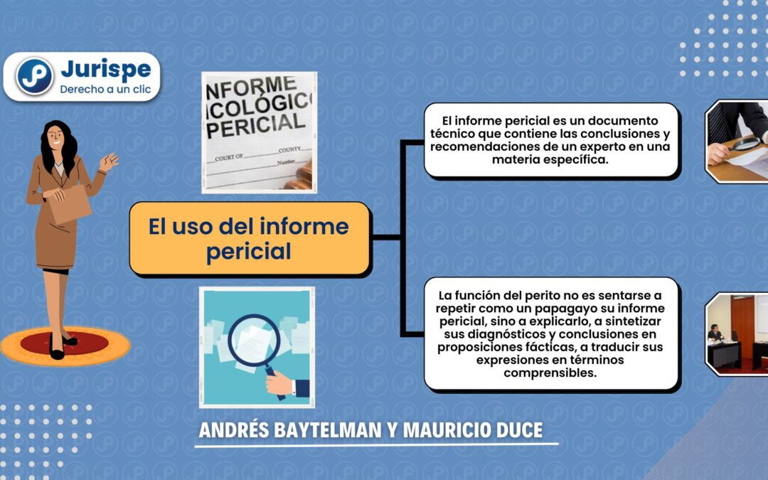 El uso del informe pericial en el juicio oral. Bien explicado