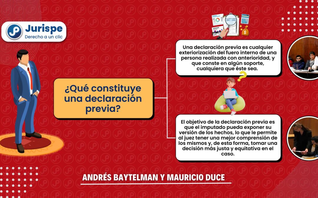 Litigación oral: ¿qué constituye una declaración previa?