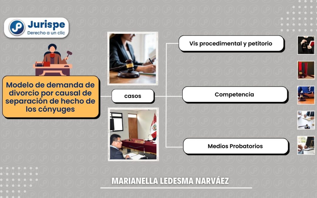 Modelo de demanda de divorcio por causal de separación de hecho de los cónyuges