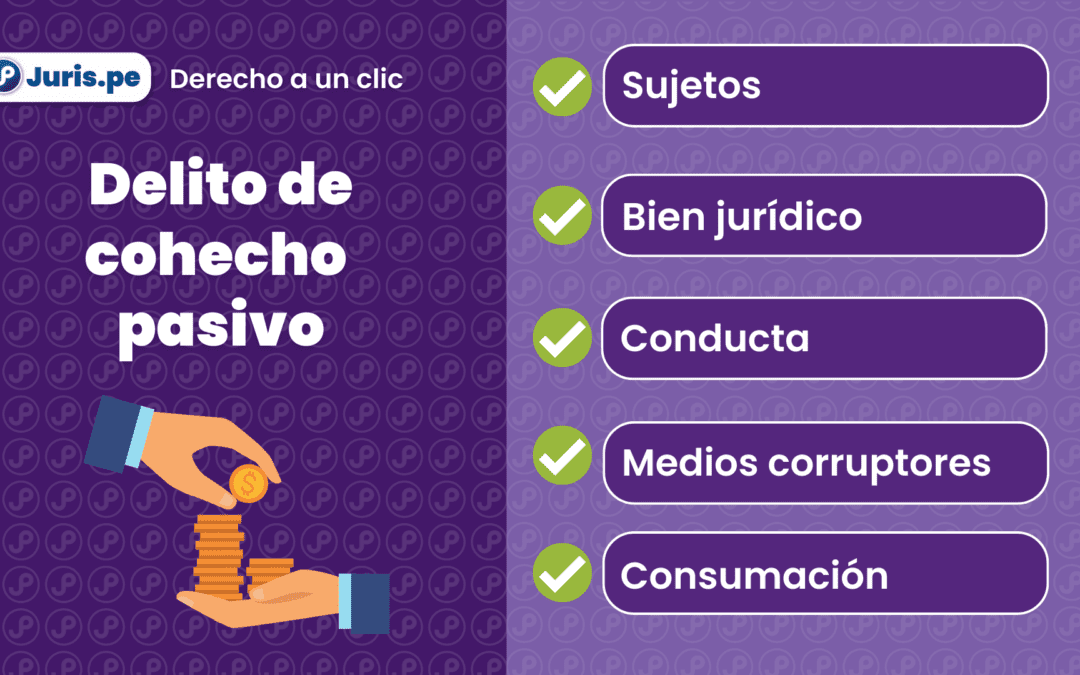 Cinco aspectos básicos sobre el delito de cohecho pasivo