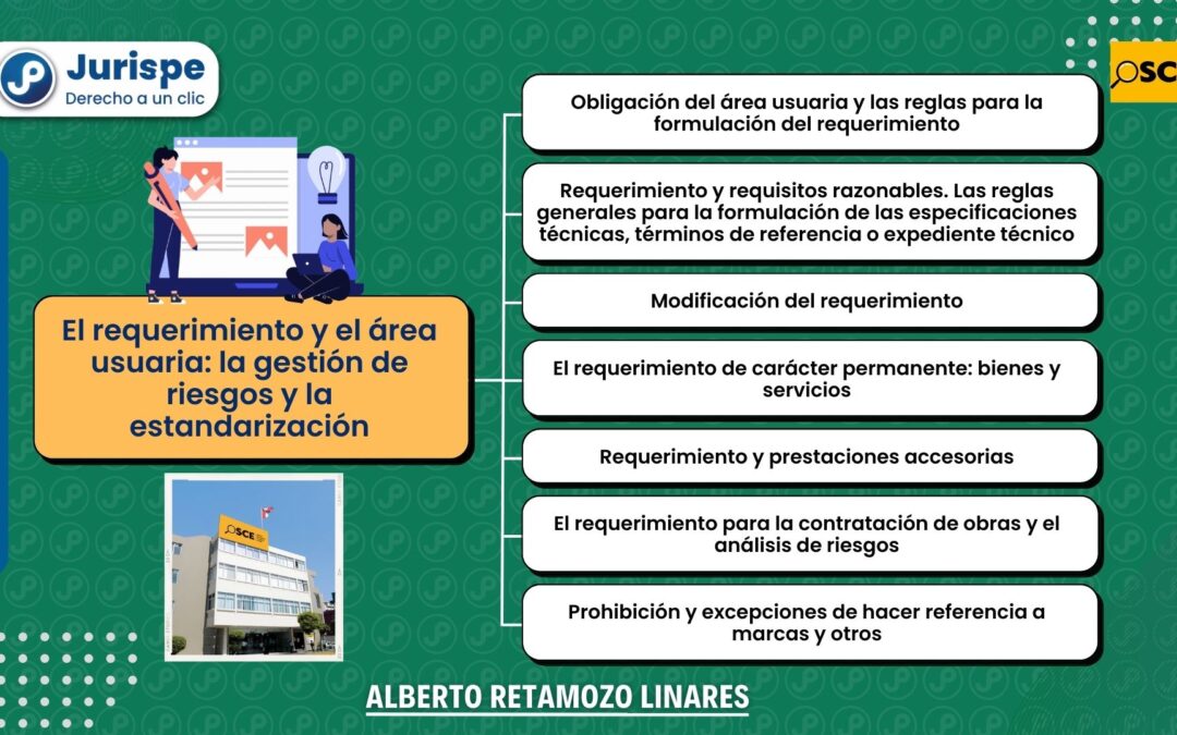 Contrataciones del Estado: el requerimiento y el área usuaria. Bien explicado