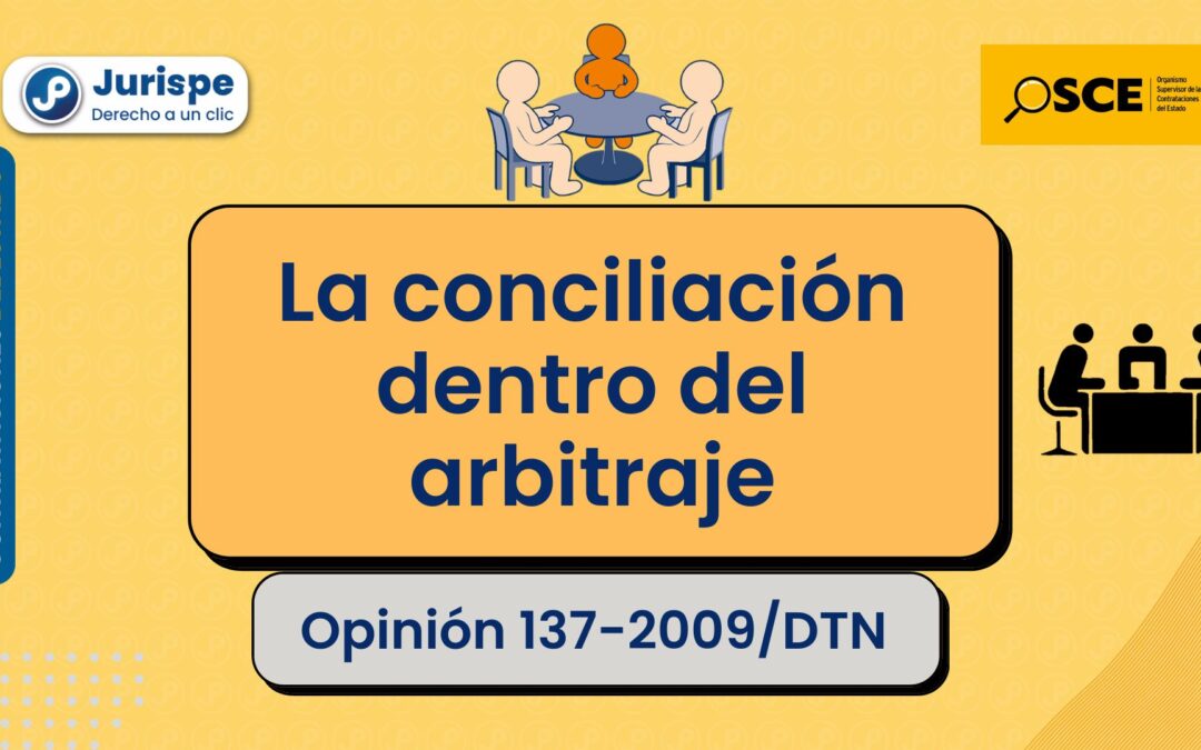 ¿A qué se denomina «conciliación dentro del arbitraje»? [Opinión 040-2018/DTN]