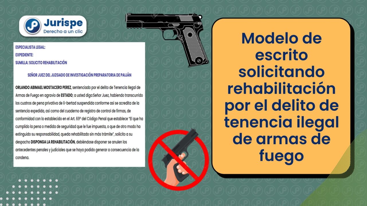 Modelo De Escrito De Solicitud De Rehabilitación Por El Delito De ...