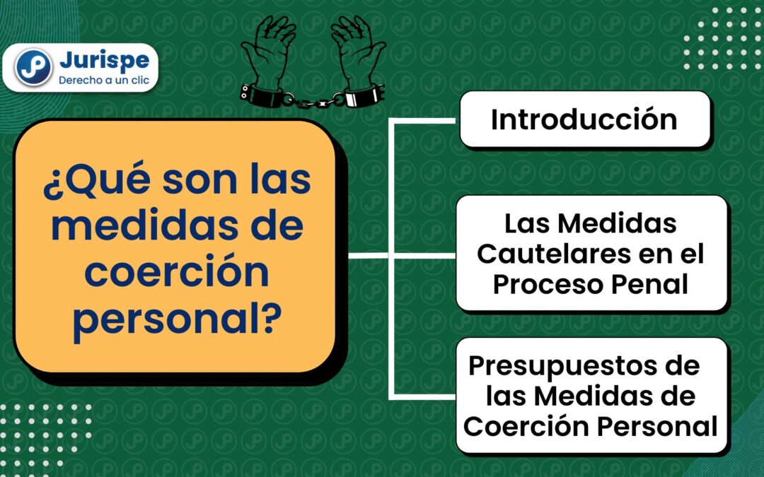 ¿Qué son las medidas de coerción personal y real? Bien explicado