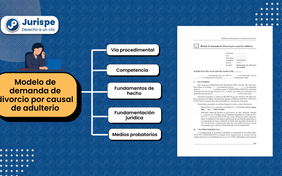 Modelo de demanda de divorcio por causal de adulterio