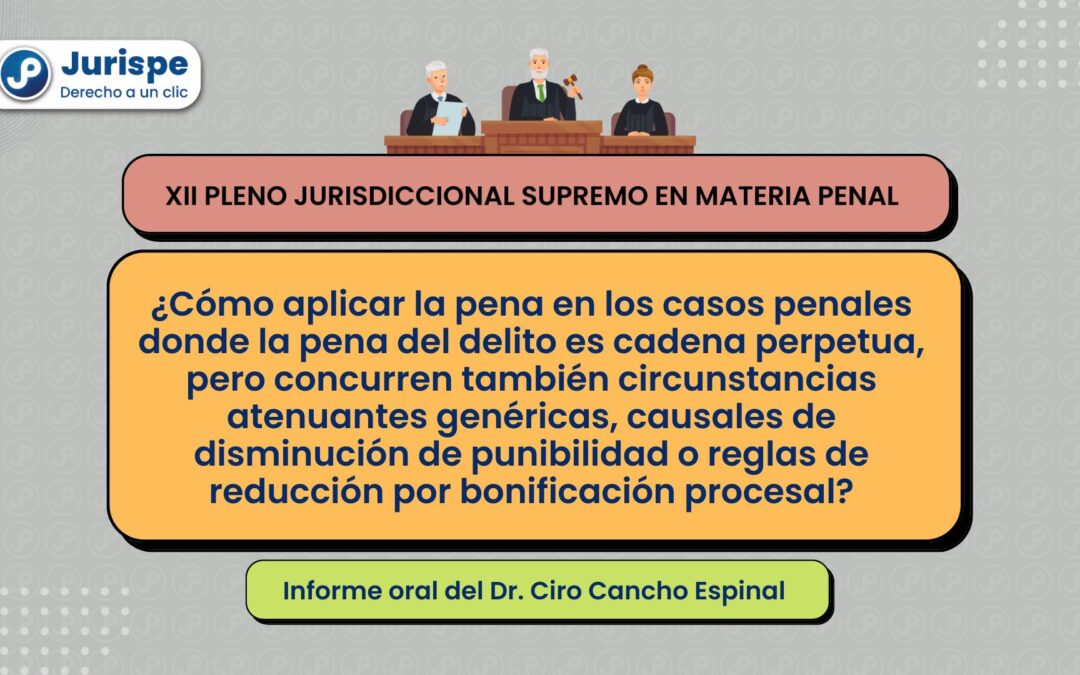 ¿Cómo aplicar la pena donde la pena del delito es cadena perpetua, pero concurren también circunstancias atenuantes genéricas, causales de disminución de punibilidad o reglas de reducción por bonificación procesal?