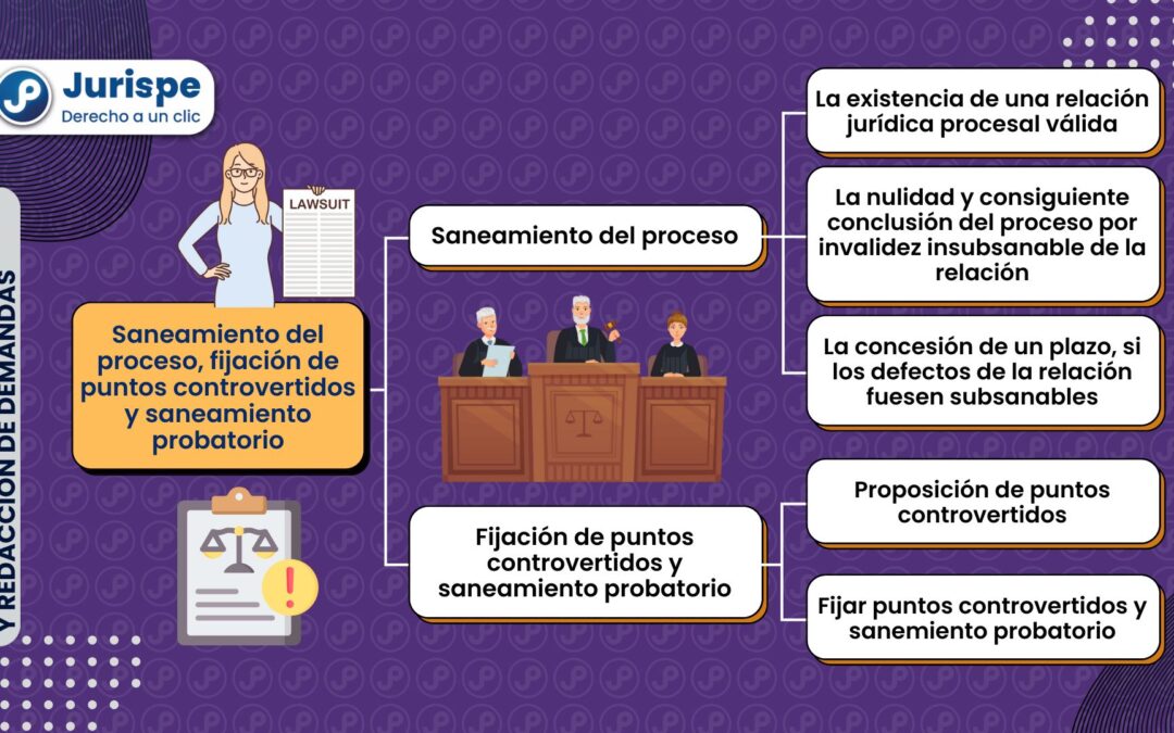 Saneamiento del proceso, fijación de puntos controvertidos y saneamiento probatorio [proceso civil peruano]