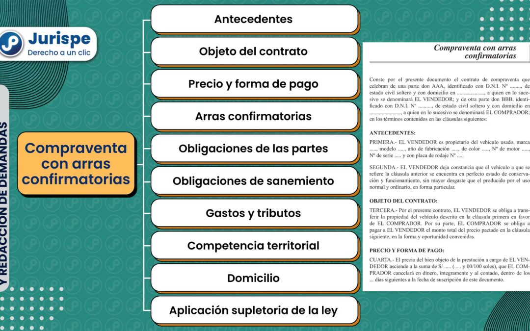 Modelo de contrato de compraventa con arras confirmatorias