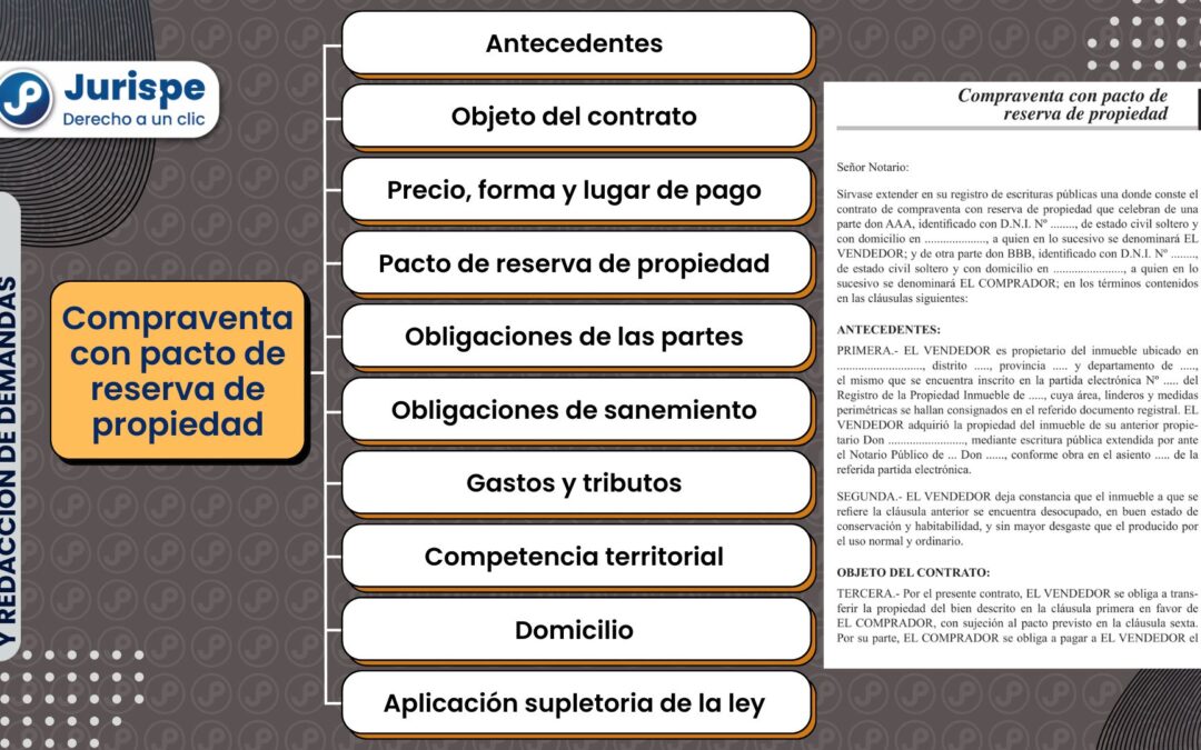 Modelo de contrato de compraventa con pacto de reserva de propiedad