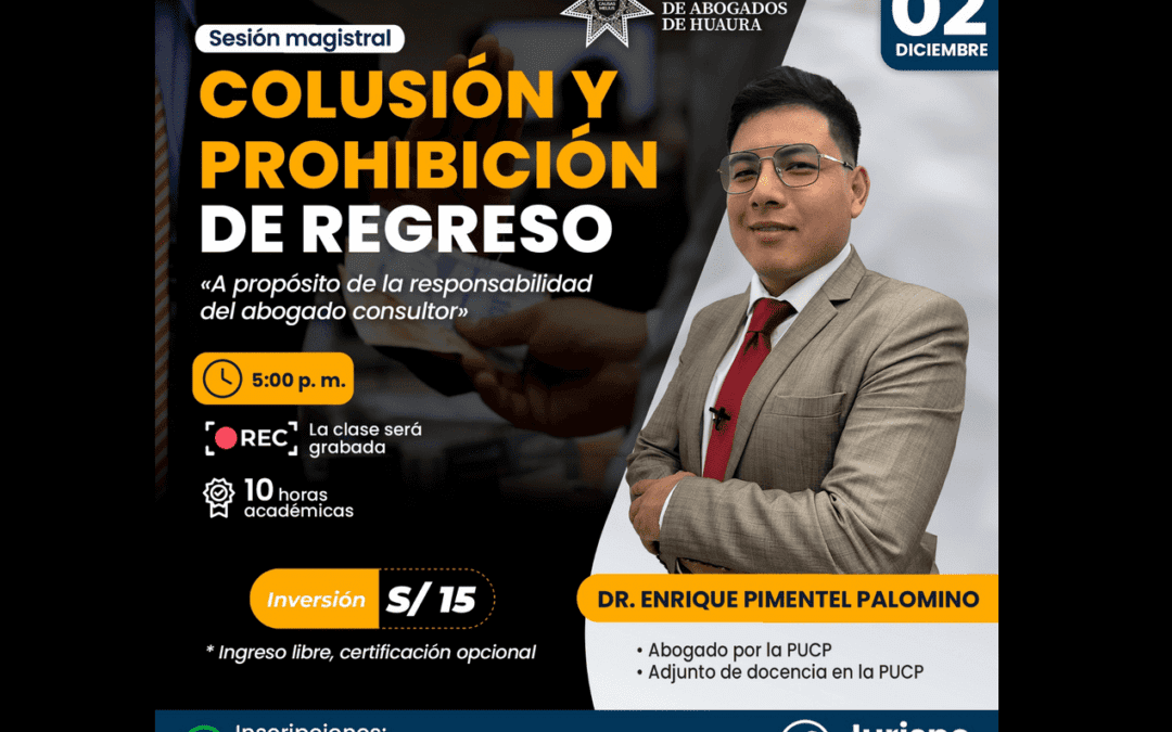 Sesión magistral gratuita sobre colusión y prohibición de regreso. Regístrate para recibir las diapositivas