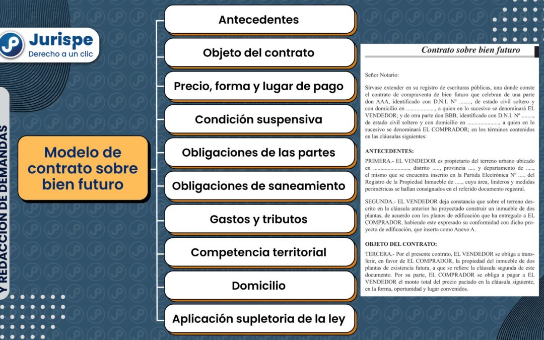 Modelo de contrato sobre bien futuro