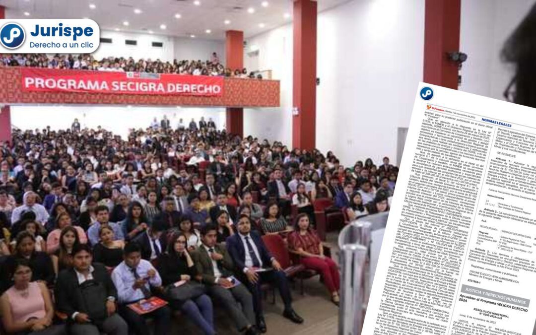 SECIGRA 2024: conoce los periodos y el monto del estipendio [Resolución Ministerial 0356-2023-JUS]