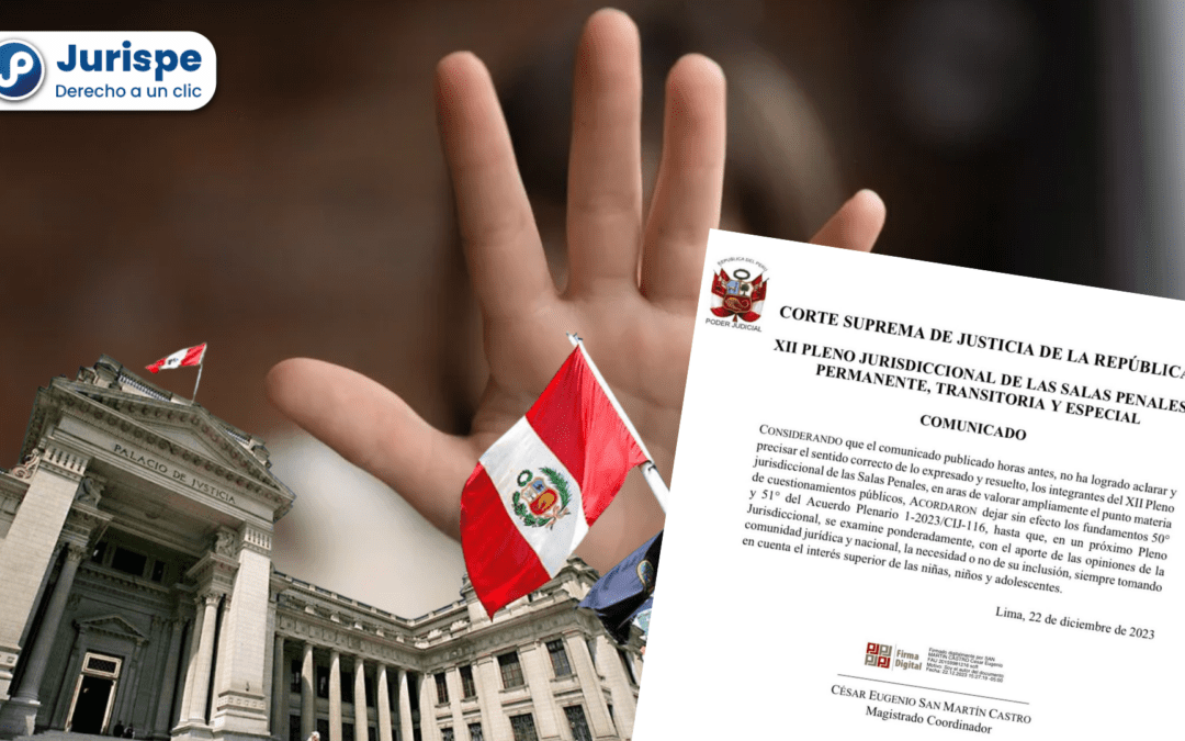 ÚLTIMO: Suprema deja sin efecto criterios de reducción de pena a violadores [fundamentos 50 y 51 del AP 01-2023/CIJ-112]