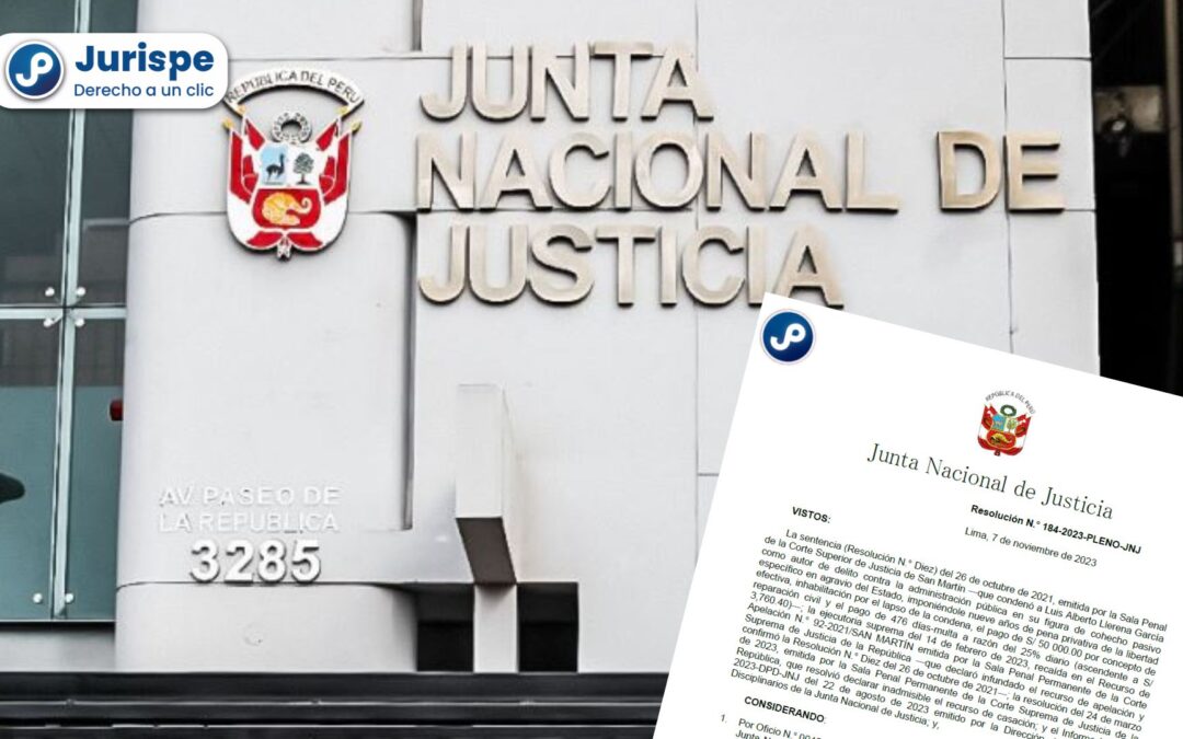 Destituyen a fiscal que cometió delito de cohecho (solicitó 5000 soles para liberar a un extranjero) [Resolución 184-2023-Pleno-JNJ]