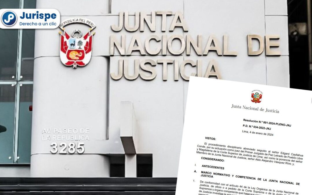 Destituyen a juez por no supervisar al personal a su cargo y no impulsar de oficio sus casos [Resolución 001-2024-Pleno-JNJ]