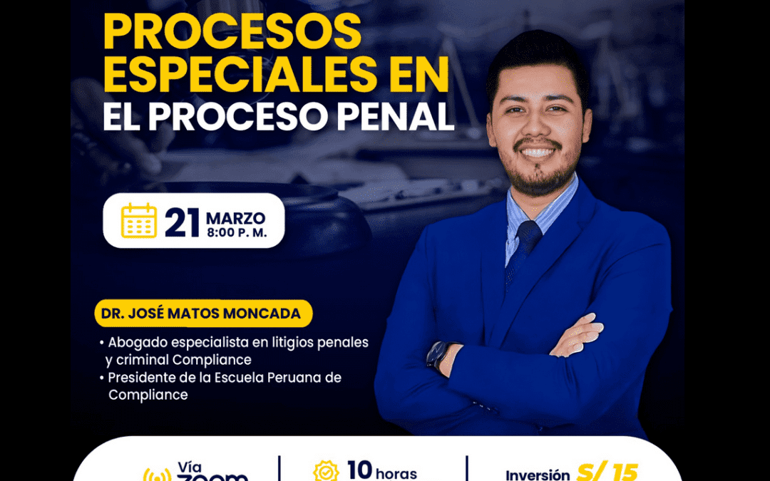 [VÍDEO] Sesión magistral gratuita sobre procesos especiales en el proceso penal