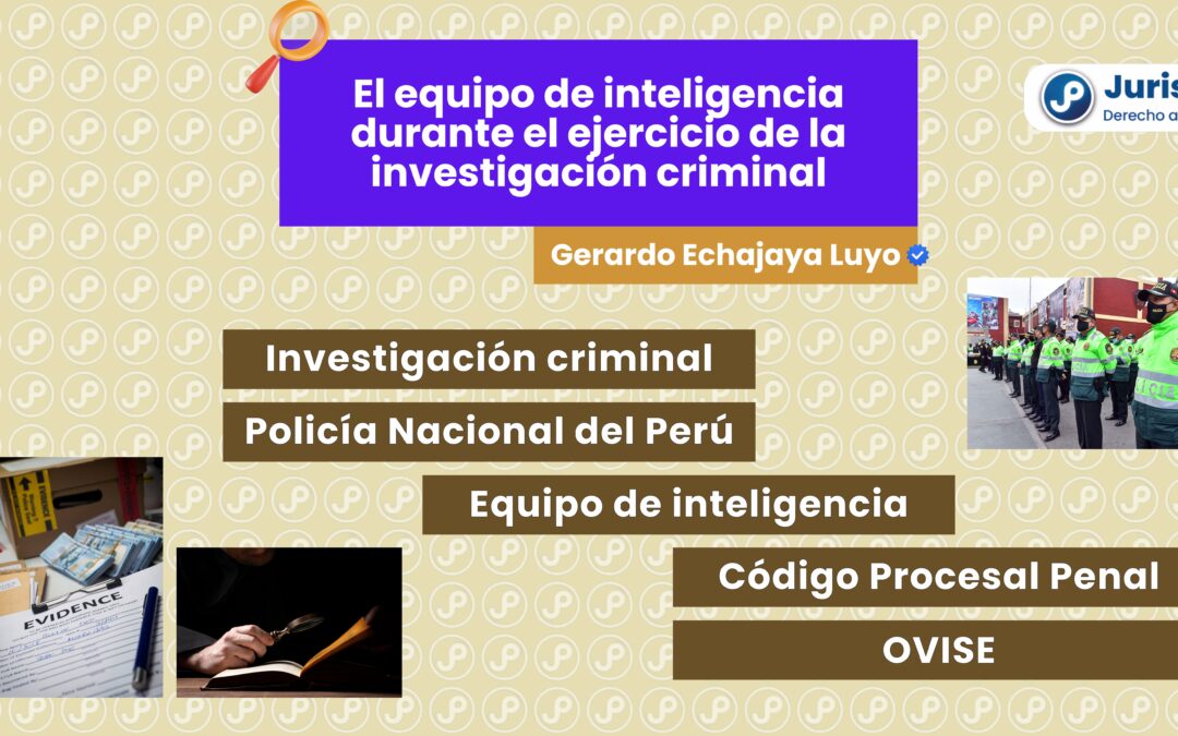 El equipo de inteligencia durante el ejercicio de la investigación criminal. Bien explicado