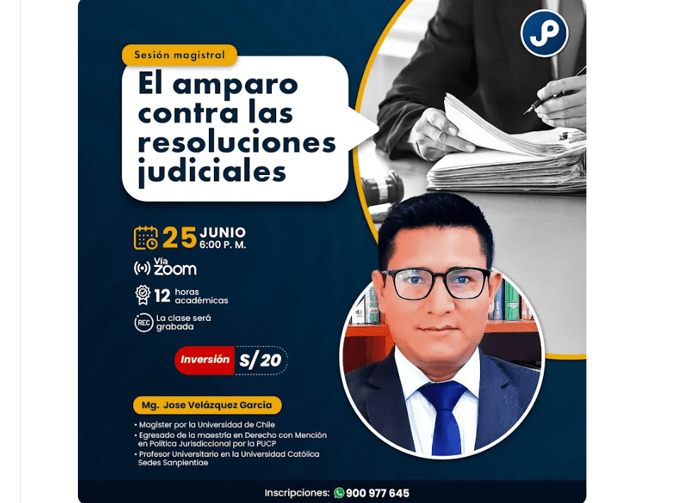 [VÍDEO] Sesión magistral sobre el amparo contra las resoluciones judiciales