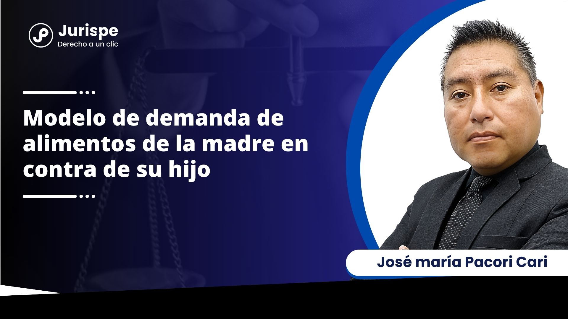 Modelo de demanda de alimentos de la madre en contra de su hijo