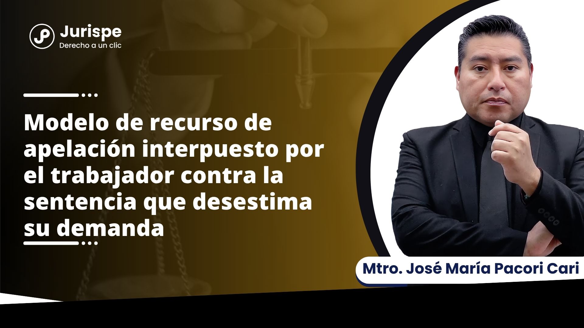 Modelo de recurso de apelación interpuesto por el trabajador contra la sentencia que desestima su demanda por José María Pacori Cari
