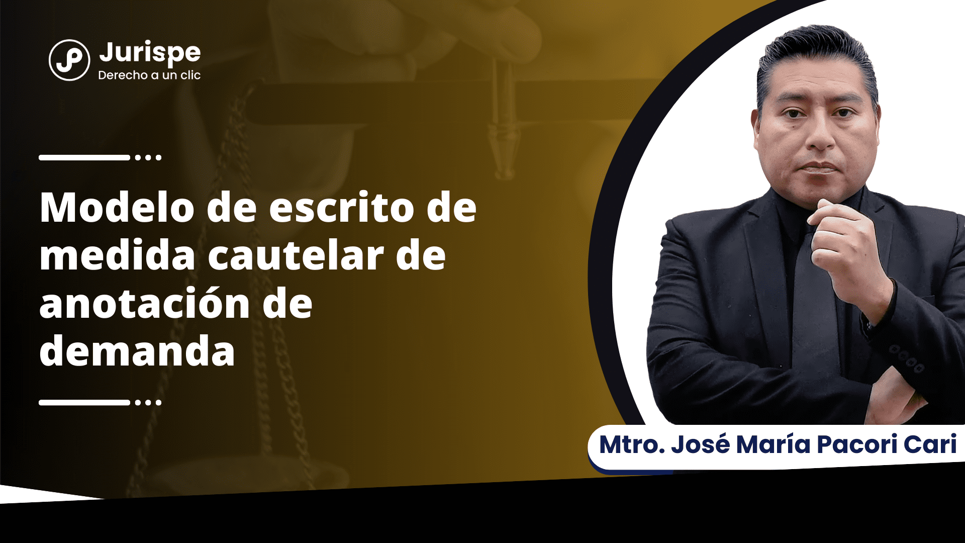 Modelo de medida cautelar de anotación de demanda por José María Pacori Cari