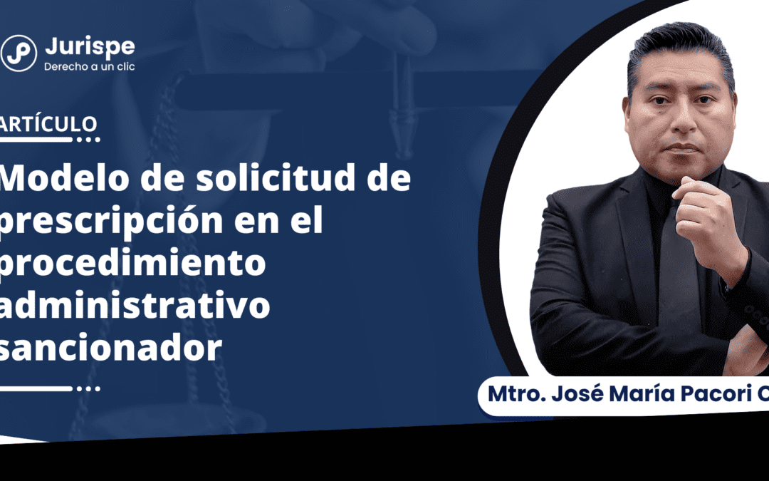 Modelo de solicitud de prescripción en el procedimiento administrativo sancionador