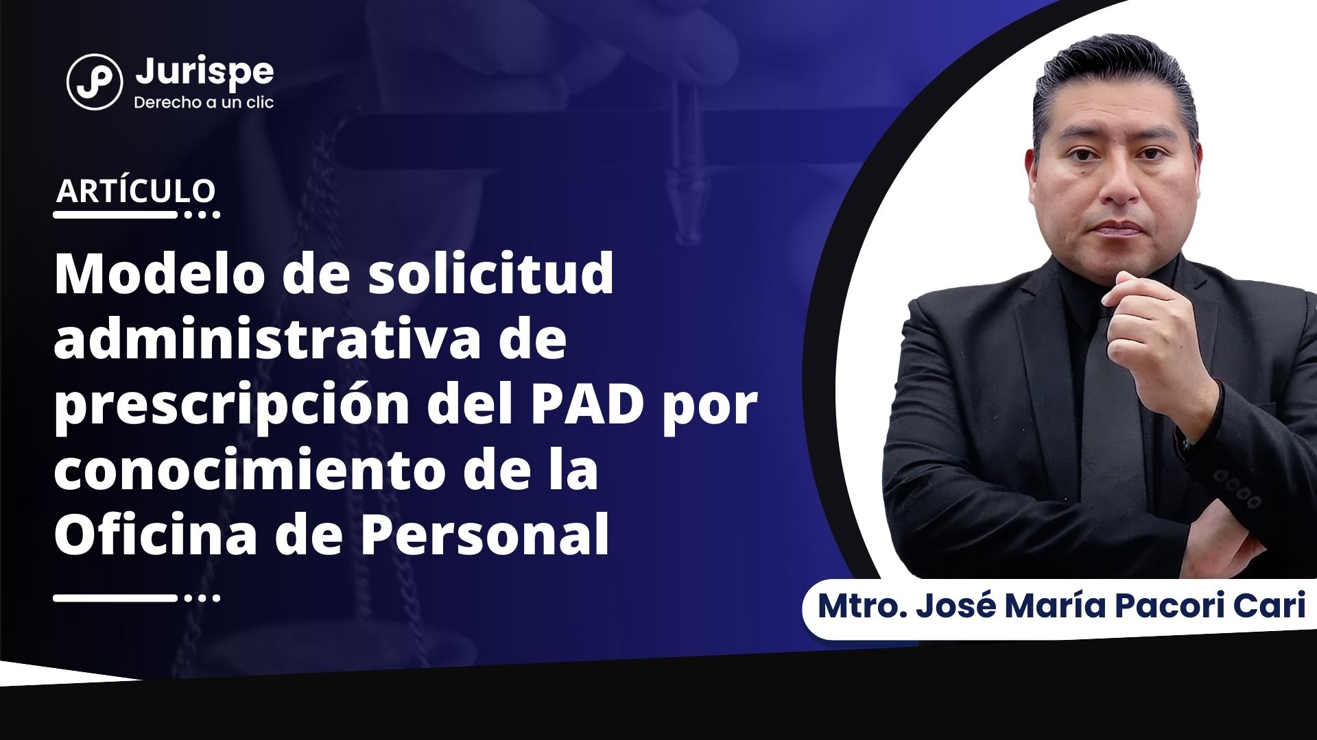 Modelo de solicitud administrativa de prescripción del PAD por conocimiento de la Oficina de Personal