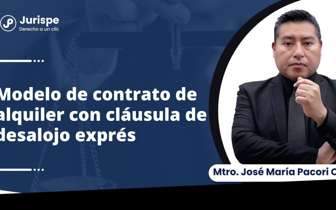 Modelo de contrato de alquiler con cláusula de desalojo exprés