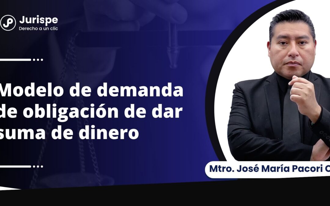 Modelo de demanda de obligación de dar suma de dinero