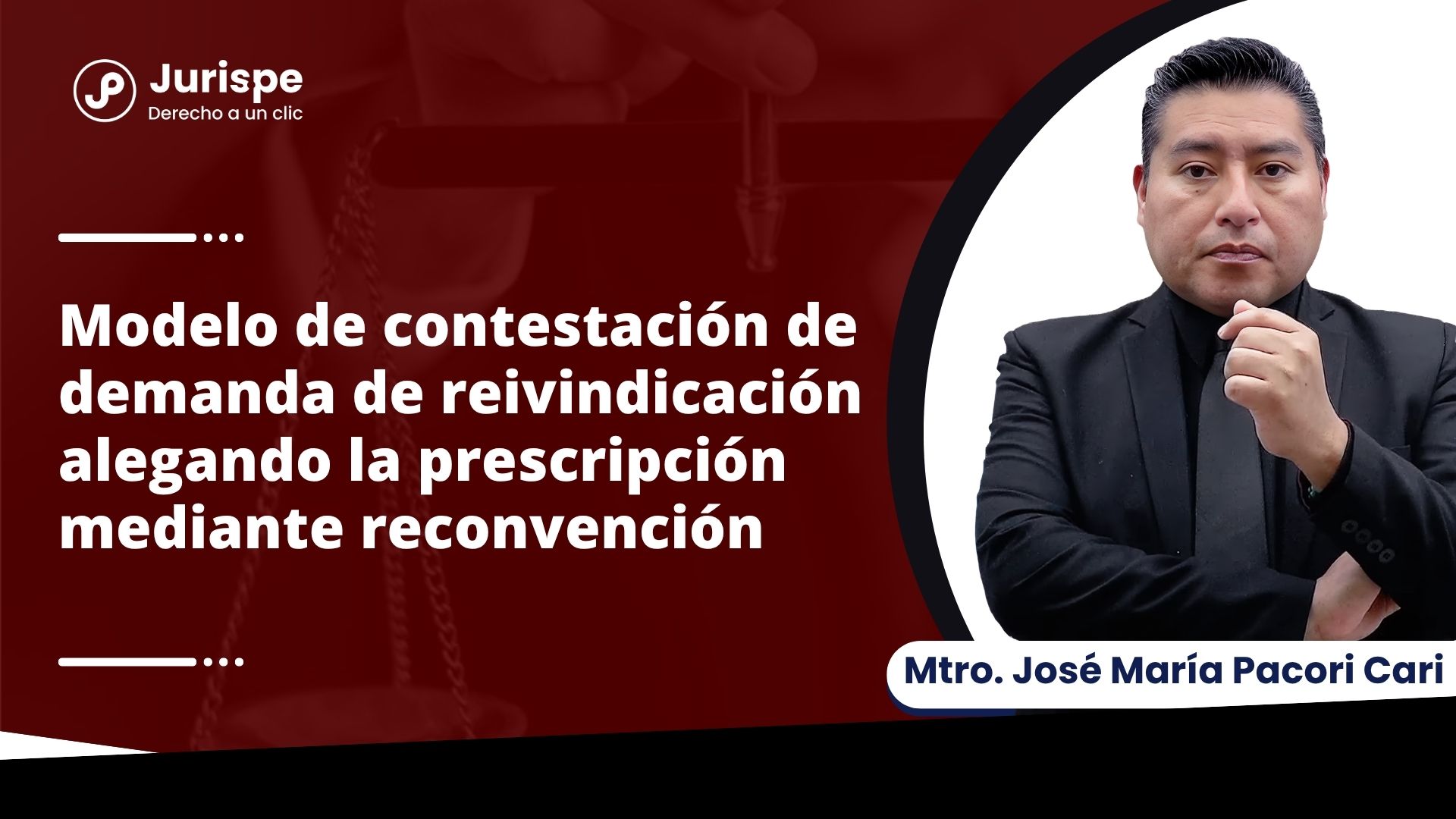 Modelo de contestación de demanda de reivindicación alegando la prescripción adquisitiva de dominio mediante reconvención