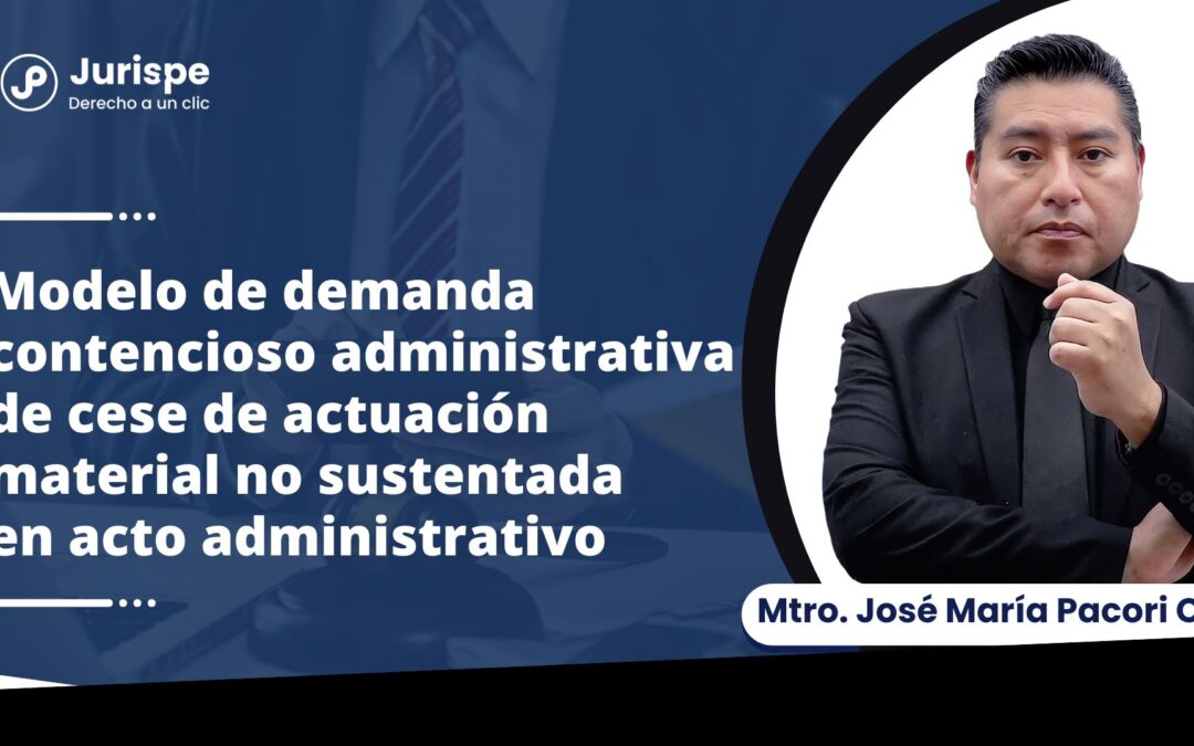 Modelo de demanda contenciosa administrativa contra la vía de hecho