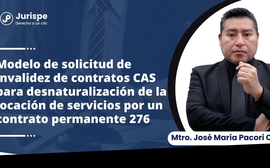 Modelo de solicitud de invalidez de los contratos cas para ser contratado permanente 276